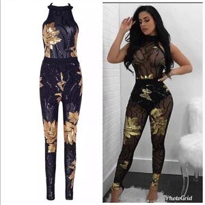 Flower Sequin Jumper